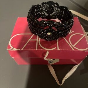 Cache Black Beaded Bracelet